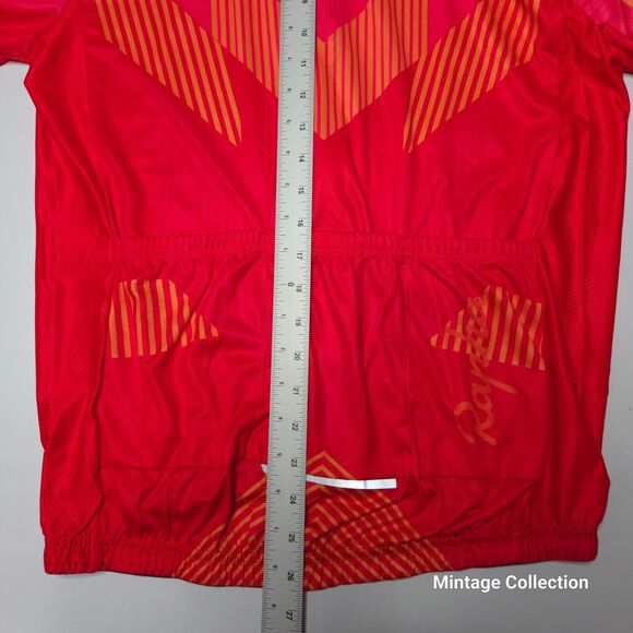 RAPHA CYCLING RED ORANGE PINK REFECTIVE FULL ZIP JACKET JERSEY WOMEN'S SIZE XL - Picture 10 of 10